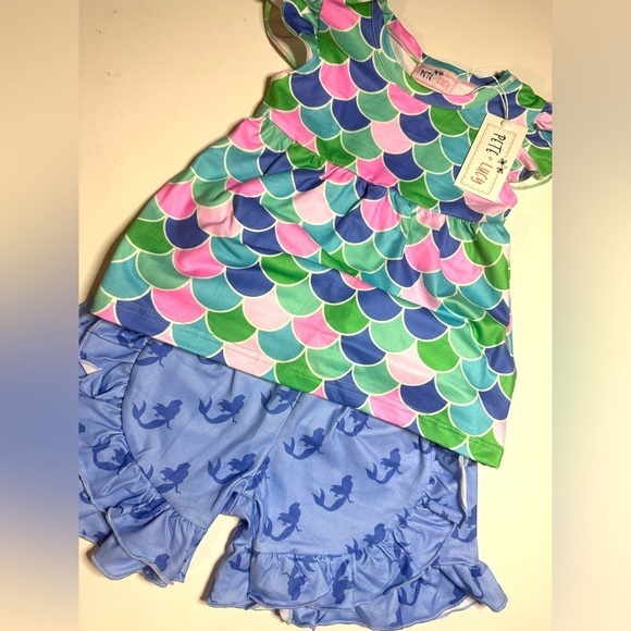 pete+lucy Other - Pete + Lucy Mermaid Tales Short set Size 0-6 Months comfortable stylish